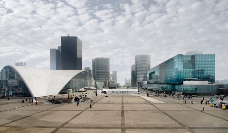Clouds with buildings in europe