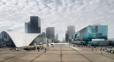 Clouds with buildings in europe