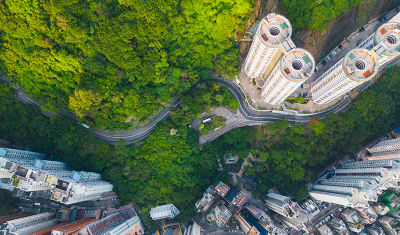 Aerial Road Hong-Kong