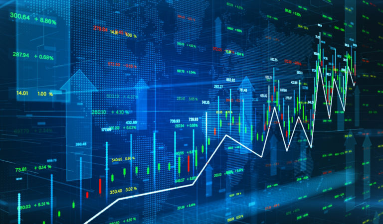 earnings, stock price chart, positive