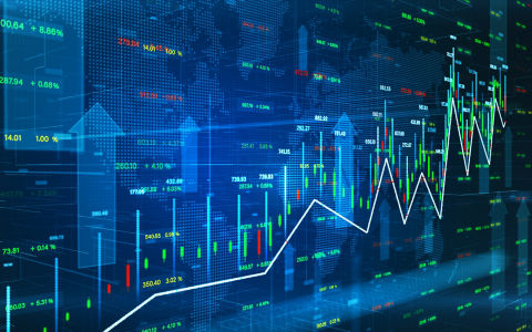 earnings, stock price chart, positive