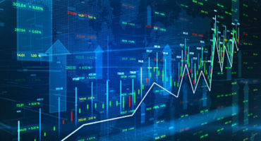 earnings, stock price chart, positive