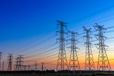 electric grid infrastructure tower