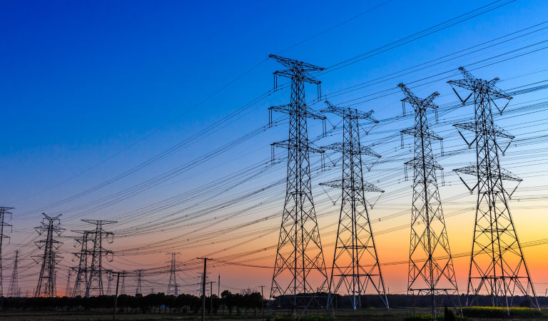 electric grid infrastructure tower