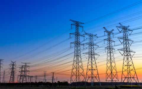 electric grid infrastructure tower