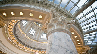 State Capital dome of Boise Idaho.