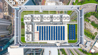 green square building