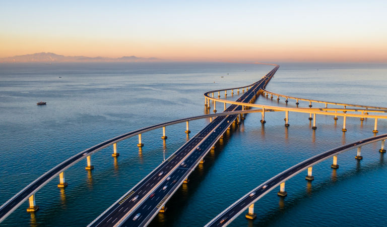 Jiaozhou Bay Bridge of Qingdao, Shandong Province, China