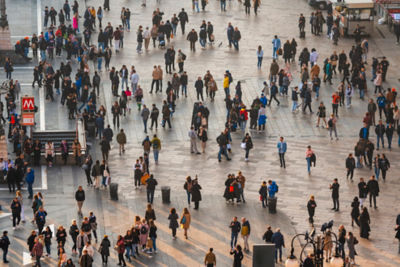 pedestrian crowd