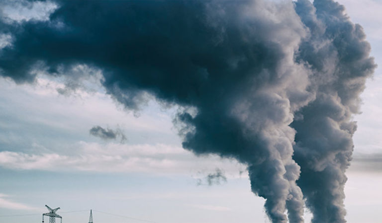 pollution over ssky and windmill