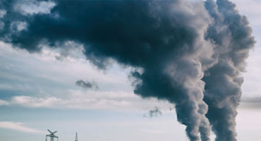 pollution over ssky and windmill