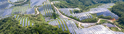 solar plant on hills