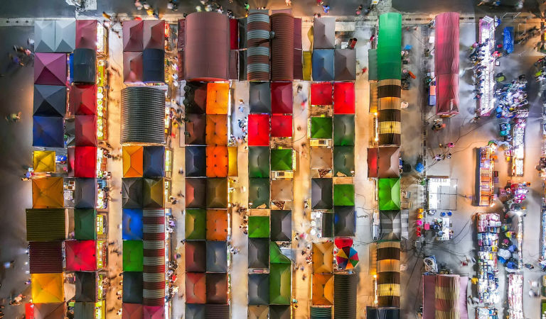 Night Market View Top