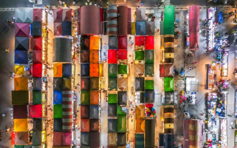 Night Market View Top