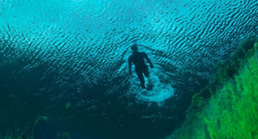 underwaters and a man