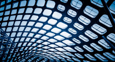 what's current in credit - abstract ceiling of modern architecture in city of China